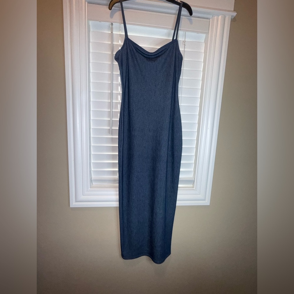 Naked Wardrobe Navy Maxi Dress